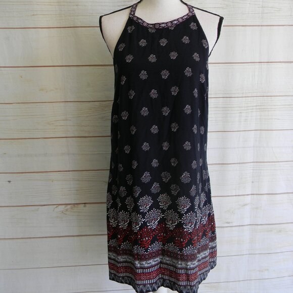 URBAN GIRL RED/WHITE/BLUE BANDANA PRINT SLEEVELESS SUMMER DRESS SZ L - Picture 1 of 3